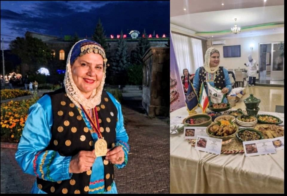 طعم اصیل فرهنگ غذایی گیلان در ارمنستان/ مرضیه رهبر بر سکوی نخست رقابتهای بینالمللی آشپزی «ناواسارد» ایستاد طعم اصیل فرهنگ غذایی گیلان در ارمنستان/ مرضیه رهبر بر سکوی نخست رقابتهای بینالمللی آشپزی «ناواسارد» ایستاد