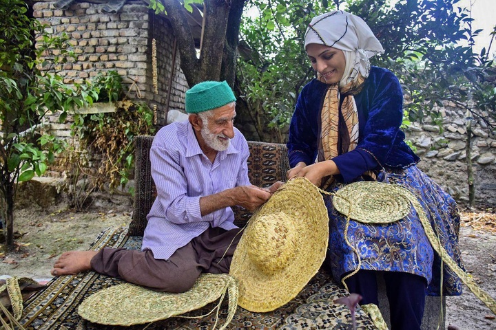 سیدمحسن سادات‌مزنگی، گنجینه زنده بشری حصیربافی گلستان