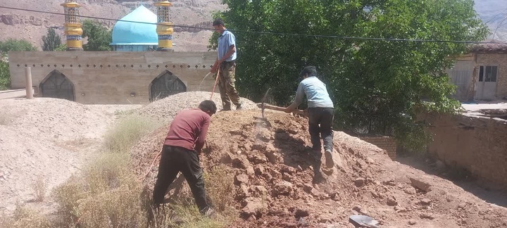 آغاز مرمت مسجد تاریخی روستای «گاه» شهرستان چناران