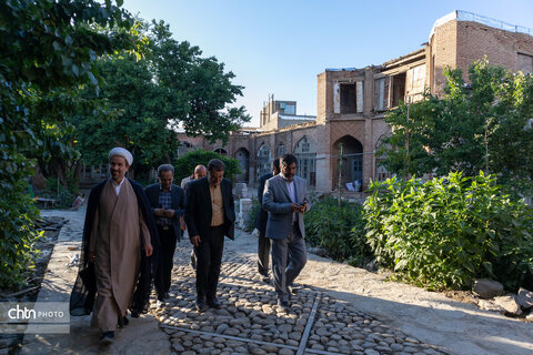 بازدید حجت الاسلام والمسلمین احمدحسین فلاحی از محوطه تاریخی هگمتانه و مرکز تاریخی همدان