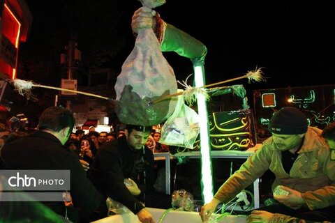 دسته عزاداری چلچراغ مسجد عباسیه زنجان محله دگرمان ارخی