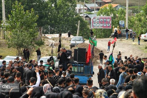 عزاداری تاسوعای حسینی در روستای شاه شهیدان