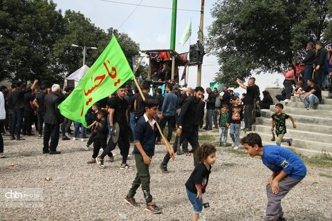 عزاداری تاسوعای حسینی در روستای شاه شهیدان