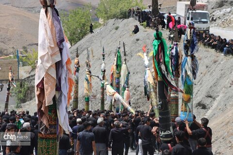 مراسم عزاداری یازدهم محرم علم سلامی روستای خان رود