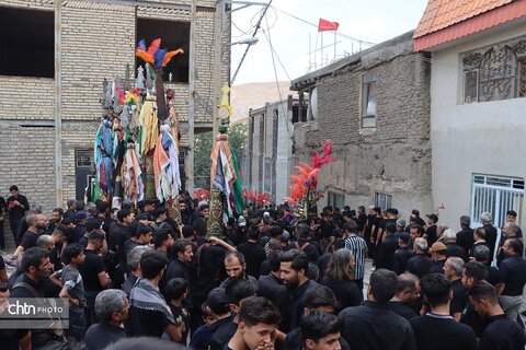 مراسم عزاداری یازدهم محرم علم سلامی روستای خان رود