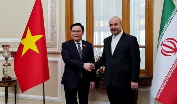 روسای مجلس ایران و ویتنام با هم دیدار کردند/ پیگیری روابط گردشگری بین دو کشور