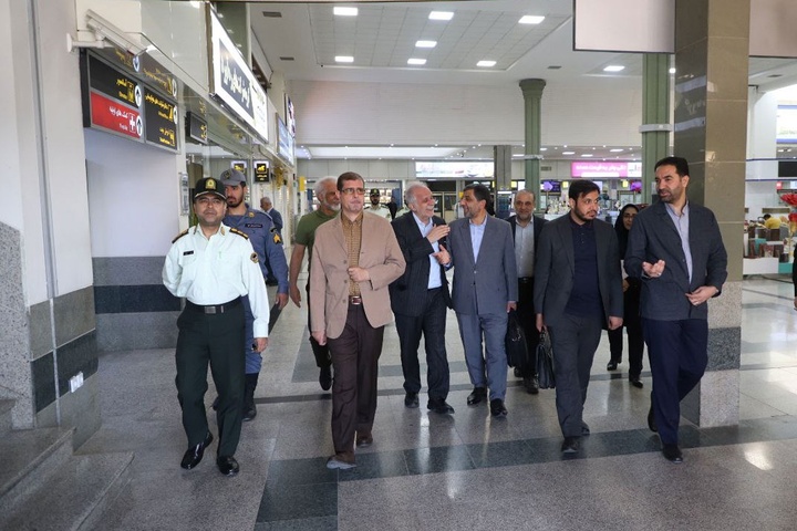 مهندس ضرغامی وارد اصفهان شد مهندس ضرغامی وارد اصفهان شد