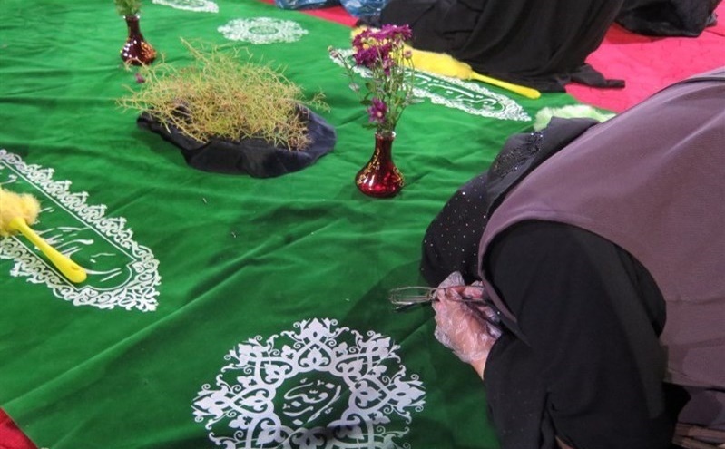 مراسم سفره جهانی حضرت رقیه(س) در قیدار نبی برگزار شد