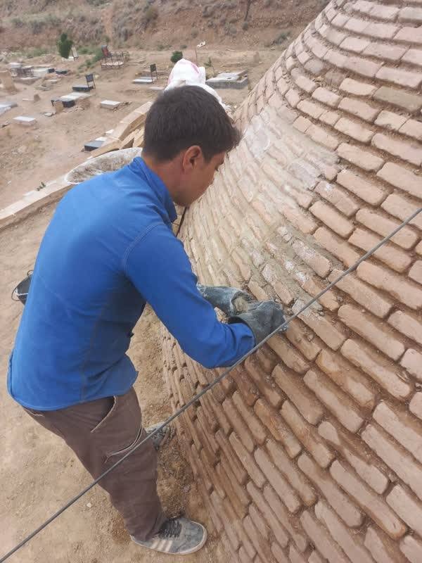 مرمت بقعه شیخ علی بلیمان بیداخوید در شهرستان تفت