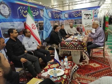 برپایی میز خدمت اداره‌کل میراث‌فرهنگی استان بوشهر در مصلی نماز جمعه