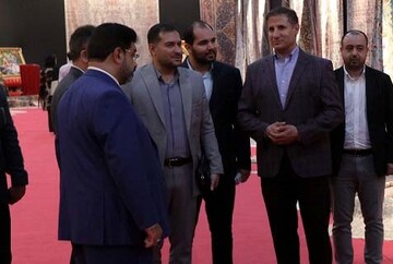 دیدار مدیر موزه فرش ایران با رئیس مرکز ملی فرش در نمایشگاه بین‌المللی فرش