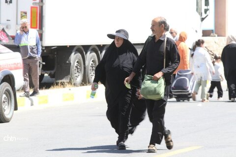 تردد زائران حسینی از مرز تمرچین آذربایجان غربی