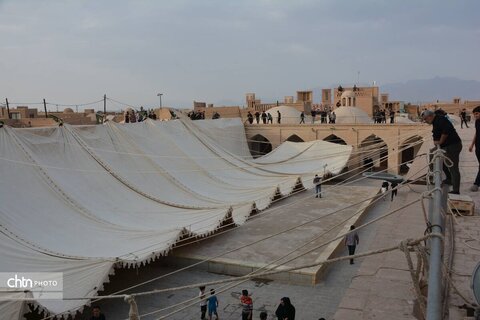 آیین سنتی پوش کشی در مسجد جامع یزد