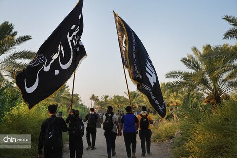 پیادهروی زائران اربعین از مسیر طریق العلماء/ رسیدن به بهشت از طریق عشق! پیادهروی زائران اربعین از مسیر طریق العلماء/ رسیدن به بهشت از طریق عشق!