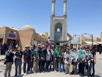 حضور گردشگران خارجی در مراسم اربعین حسینی یزد