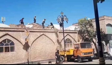 مسجد جامع سیدالشهدا خوی مرمت می‌شود