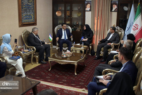 دیدار وزیر گردشگری و محیط زیست ازبکستان با مهندس ضرغامی