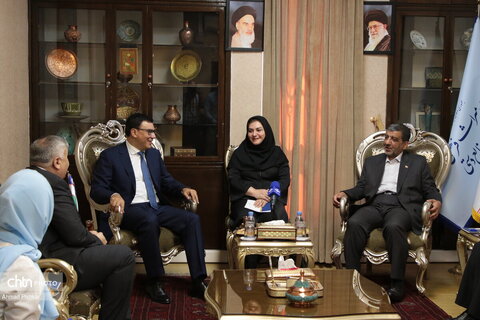 دیدار وزیر گردشگری و محیط زیست ازبکستان با مهندس ضرغامی