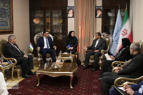 دیدار وزیر گردشگری و محیط زیست ازبکستان با مهندس ضرغامی
