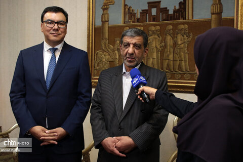 دیدار وزیر گردشگری و محیط زیست ازبکستان با مهندس ضرغامی