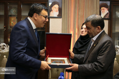 دیدار وزیر گردشگری و محیط زیست ازبکستان با مهندس ضرغامی