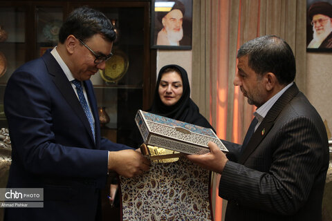 دیدار وزیر گردشگری و محیط زیست ازبکستان با مهندس ضرغامی