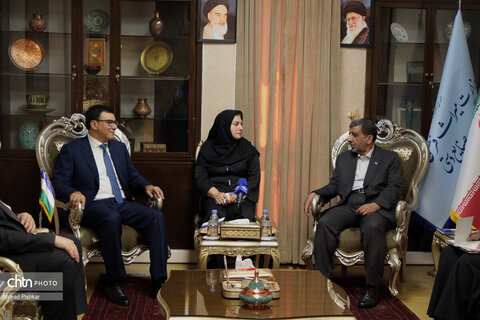 دیدار وزیر گردشگری و محیط زیست ازبکستان با مهندس ضرغامی