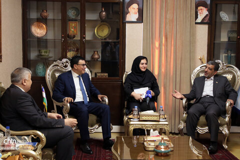 دیدار وزیر گردشگری و محیط زیست ازبکستان با مهندس ضرغامی
