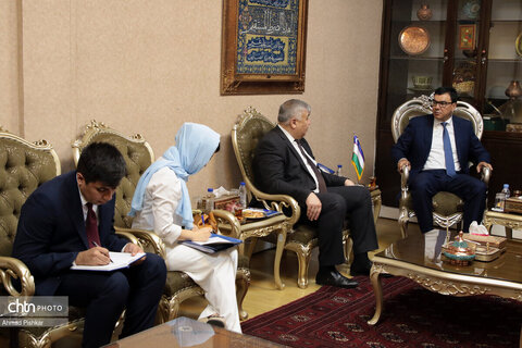 دیدار وزیر گردشگری و محیط زیست ازبکستان با مهندس ضرغامی