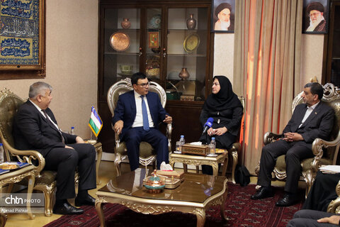 دیدار وزیر گردشگری و محیط زیست ازبکستان با مهندس ضرغامی