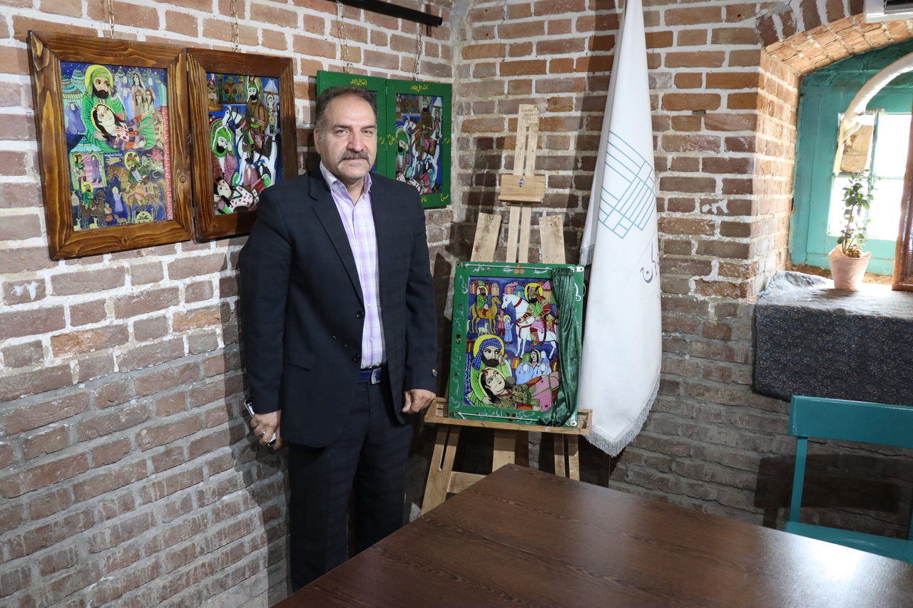 افتتاح نمایشگاه نقاشی پشت شیشه(شمایل نگاری) استاد بهزاد نقاش