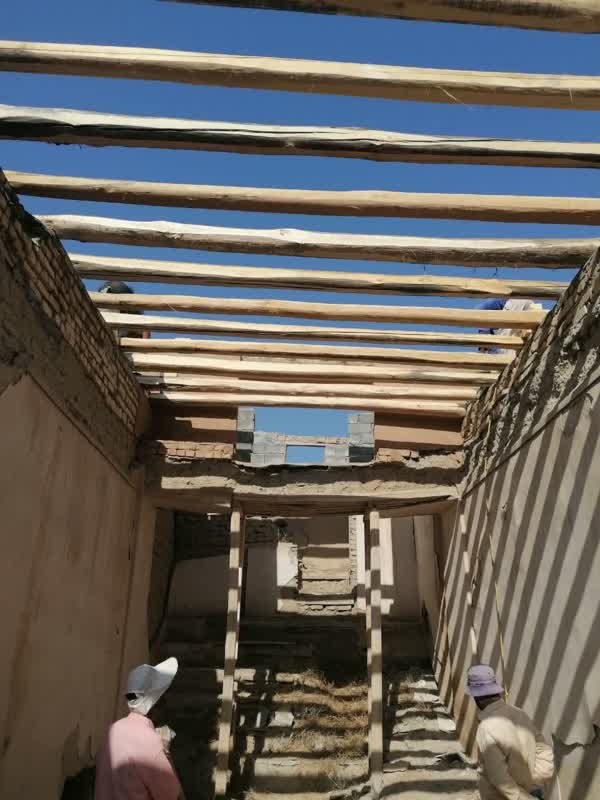 آغاز عملیات مرمت بخشی از عمارت تاریخ دانشور کرسف خدابنده
