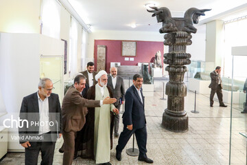 نشست رئیس قوه قضائیه با وزیر میراث فرهنگی، گردشگری و صنایع دستی در موزه ملی