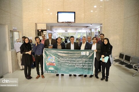 ازدید مشترک فعالان گردشگری سلامت خوزستان از بیمارستان‌های دارای واحد IPD اهواز