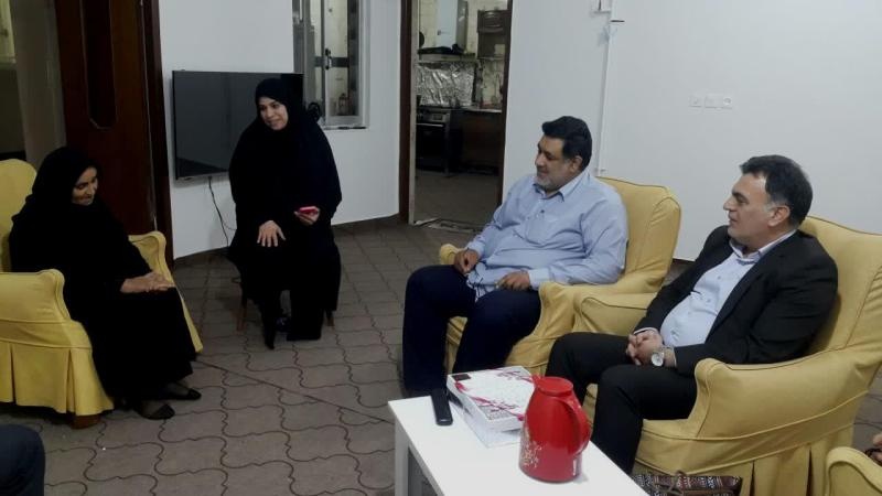 دیدار مدیرکل میراثفرهنگی خوزستان با خانواده 2 شهید در اهواز