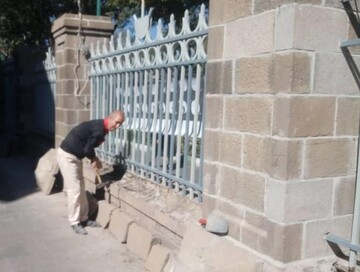 اجرای مراحل نهایی پروژه تحکیم و استحکام‌بخشی پایه‌های دیوار ساختمان عمارت ساعت