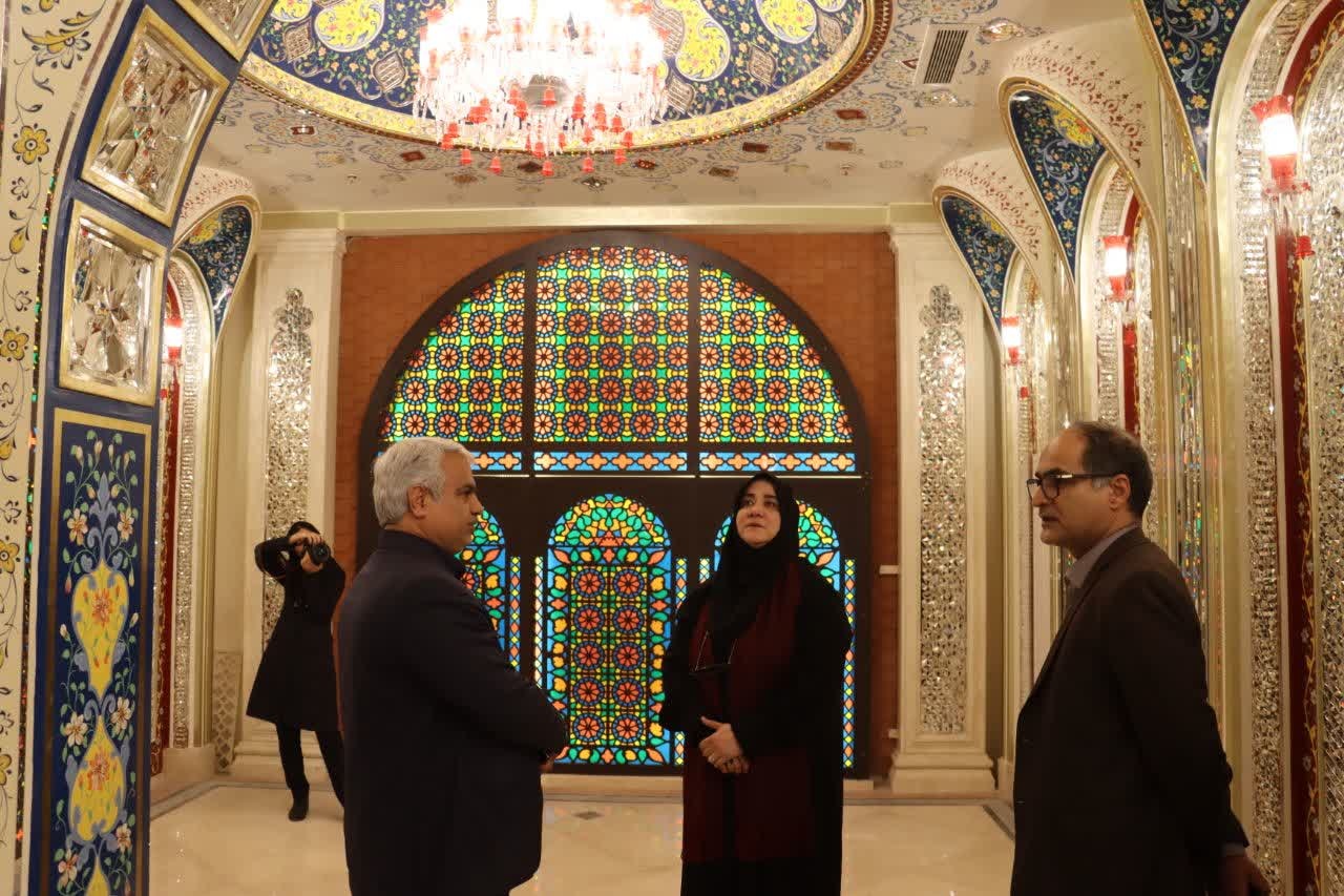 بازدید معاون صنایعدستی و هنرهای سنتی کشور از کارگاه صنایعدستی جابر در مشهد