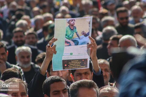 تجمع مردم شیراز در حمایت از کودکان مظلوم فلسطینی