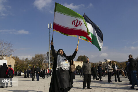 تظاهرات مردم تبریز علیه جنایات رژیم صهیونیستی
