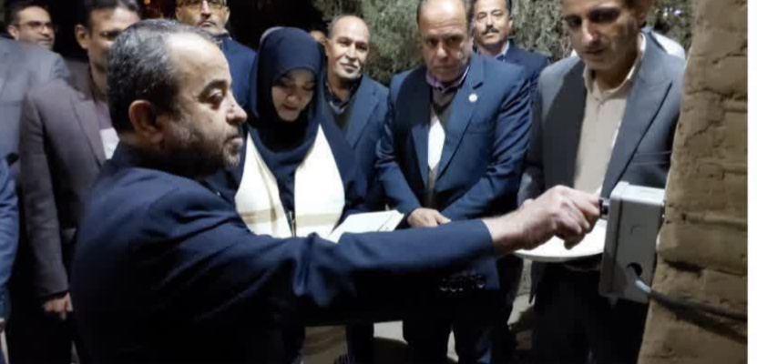 پروژه نورپردازی باغ رحیم‌آباد بیرجند افتتاح شد