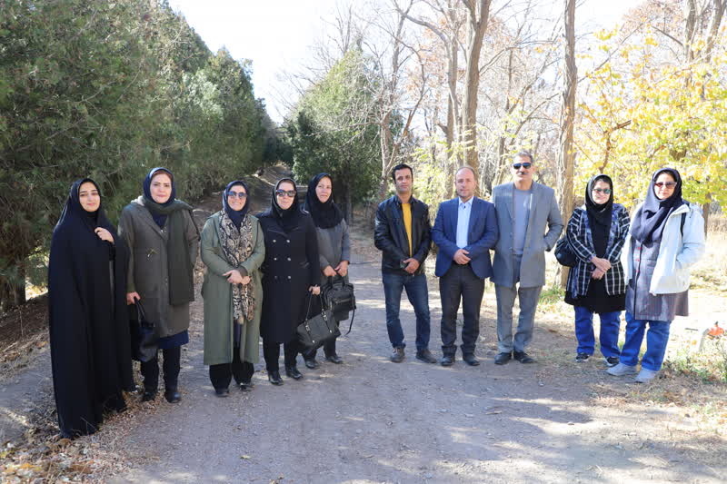 بازدید راهنمایان گردشگری و کارکنان معاونت گردشگری زنجان از نهالستان کوشکن