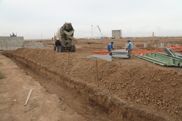 آغاز عملیات احداث پوشش محوطه باستانی قره حسنلو نمین اردبیل