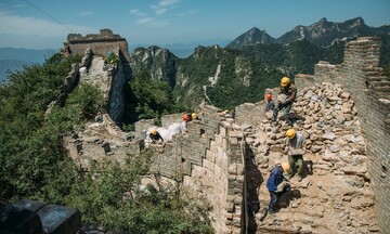 چین حفاظت از دیوار بزرگ را در بحبوحه تهدیدات انسانی تقویت می‌کند