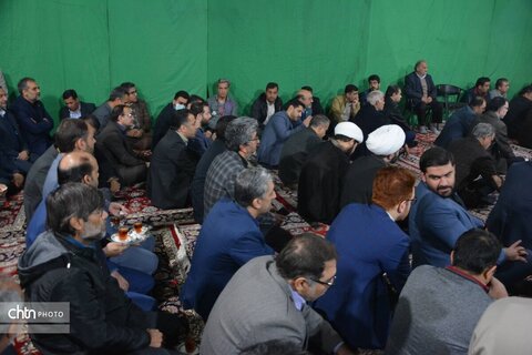 مراسم استقبال عزاداران فاطمی از شهید گمنام در مسجد ارگ یزد