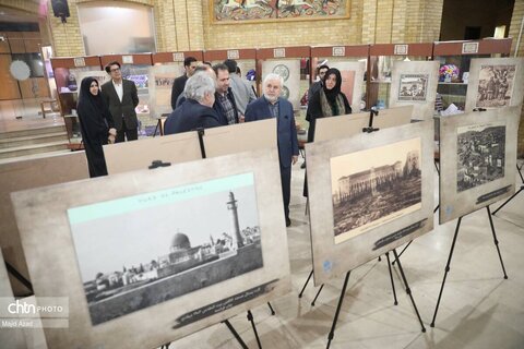 بازدید قائم‌مقام وزیر و معاون میراث‌فرهنگی از نمایشگاه «فلسطین اصیل، برگی دیگر از اسناد فلسطین»