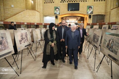 بازدید قائم‌مقام وزیر و معاون میراث‌فرهنگی از نمایشگاه «فلسطین اصیل، برگی دیگر از اسناد فلسطین»