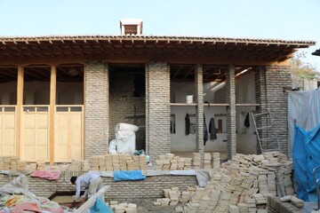 مرمت بنای عطایی در شهر تاریخی استرآباد (گرگان)