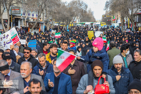 راهپیمایی مردم اردبیل در محکومیت جنایت تروریستی کرمان