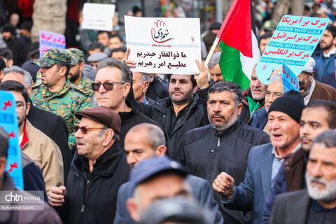 راهپیمایی مردم اردبیل در محکومیت جنایت تروریستی کرمان