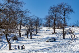 نخستین برف زمستانی در مازندران